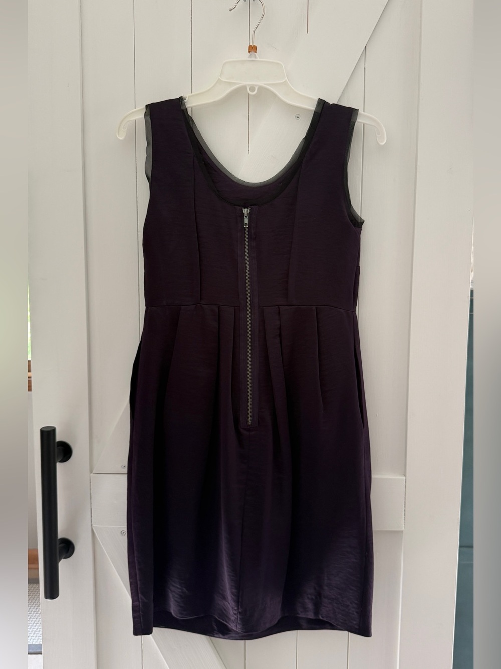 Simply Vera Vera Wang Dark Purple Jewel-Neck Cocktail Dress View 2
